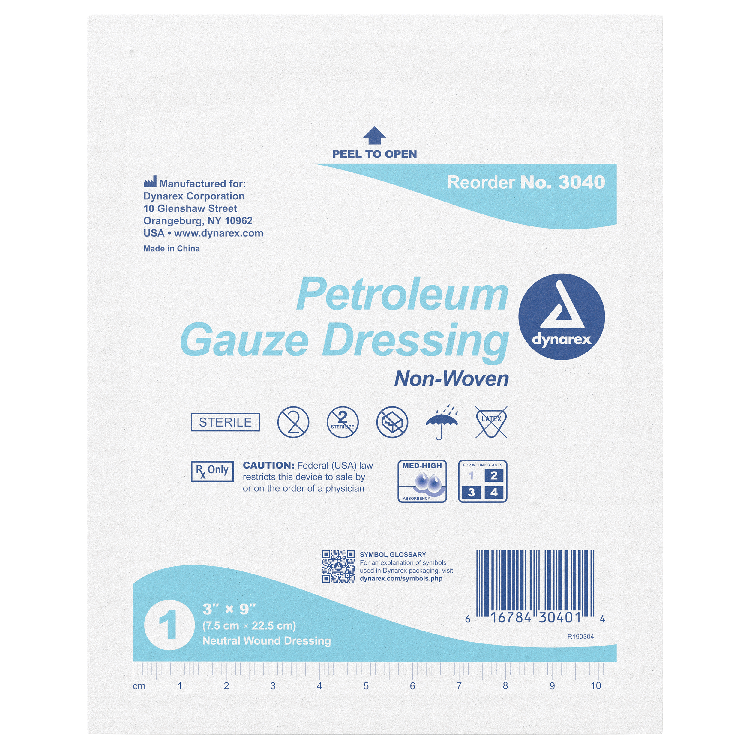 Petroleum Gauze Dressing 3" X 9"