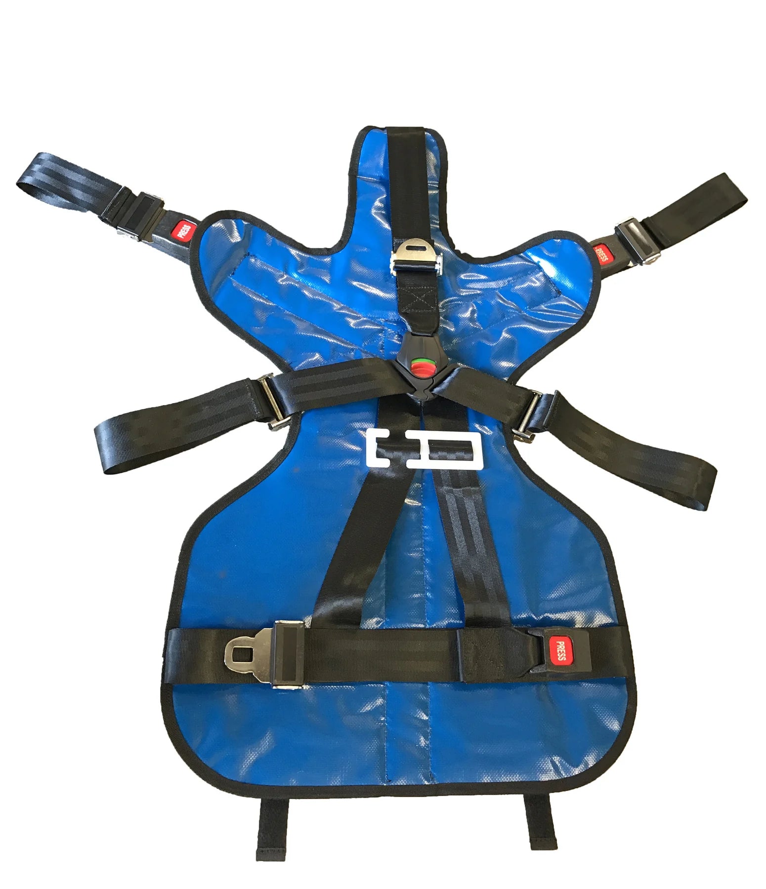 Pediatric Gurney Restraint W/ Seat Belt Restraints - Blue