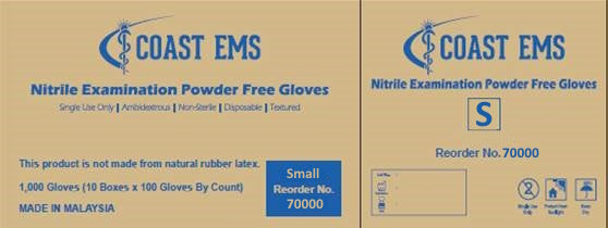 Nitrile Gloves - Case of 1000