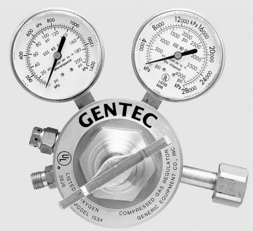 CGA 346 - Medical Air - Medium Duty Single Stage Cylinder Regulators