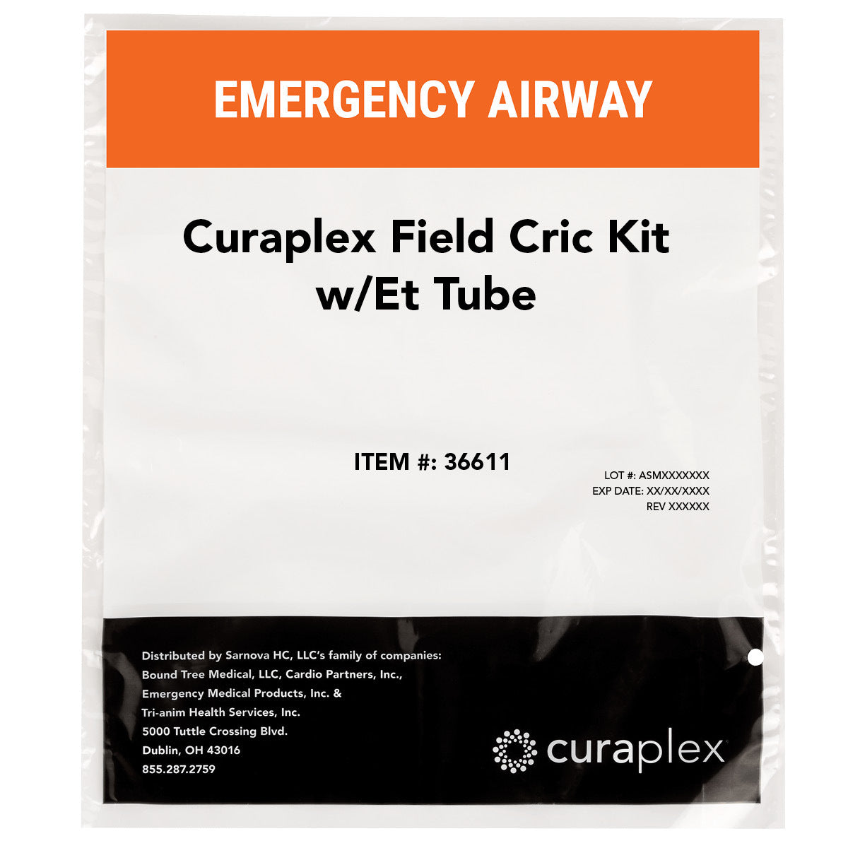 Field Cricothyrotomy Kit w/ Endotracheal Tube