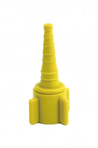 DISS To Hose Barb (Christmas Tree) Adapter - Yellow For Medical Air