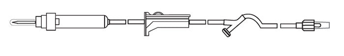 IV Administration set - 83" - 1 Needleless Port - 1 Injection Site - 10 or 60 Drop
