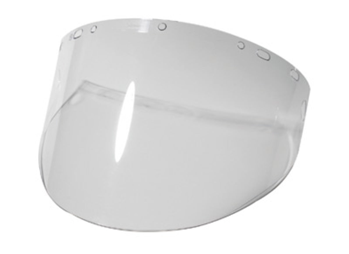 Plastic Ratchet Headgear and Clear Polycarbonate Face Shield