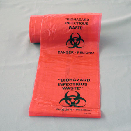 Bio Hazard Bag - ROLL OF 25