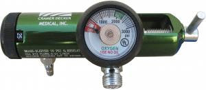 Oxygen Regulator 0-25 LPM - 1 BARB - 2 DISS Valves